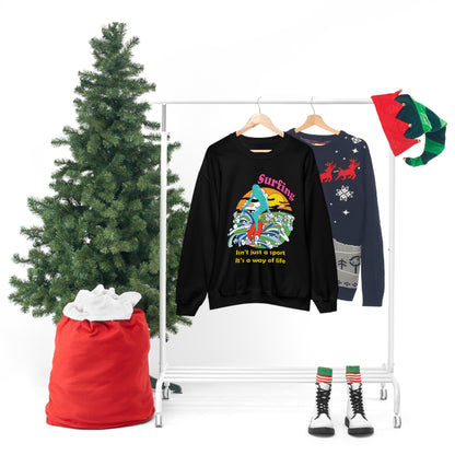 Surfing A Way of Life Crewneck Sweatshirt