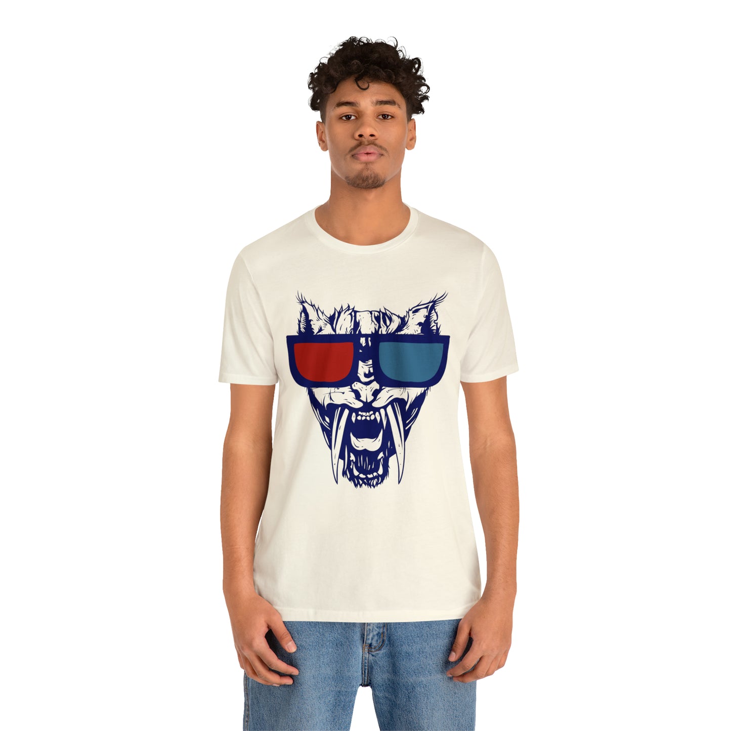 3D Glasses Tiger T-Shirt