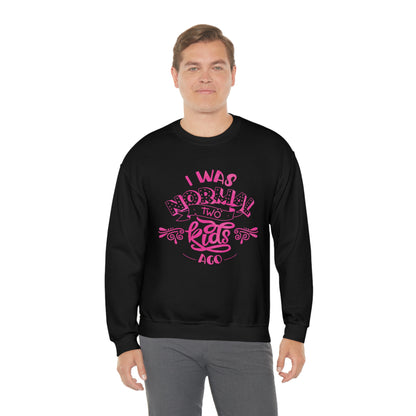 I Was Normal Two Kids Ago Crewneck Sweatshirt