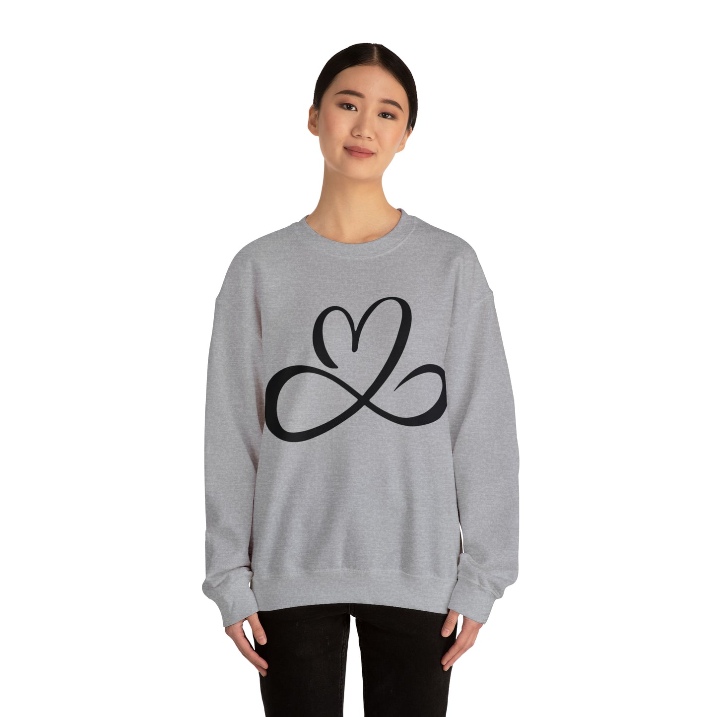 Heart infinity symbol Crewneck Sweatshirt