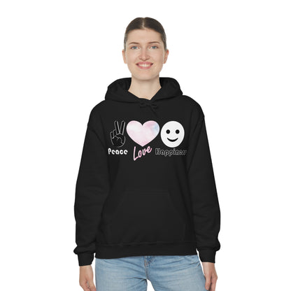 Peace-Love-Happiness Hoodie