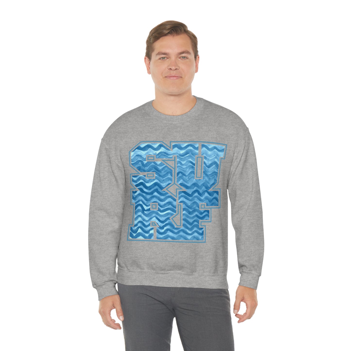 Surf Wavy Crewneck Sweatshirt