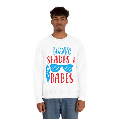 Wave Shades and Babes Crewneck Sweatshirt