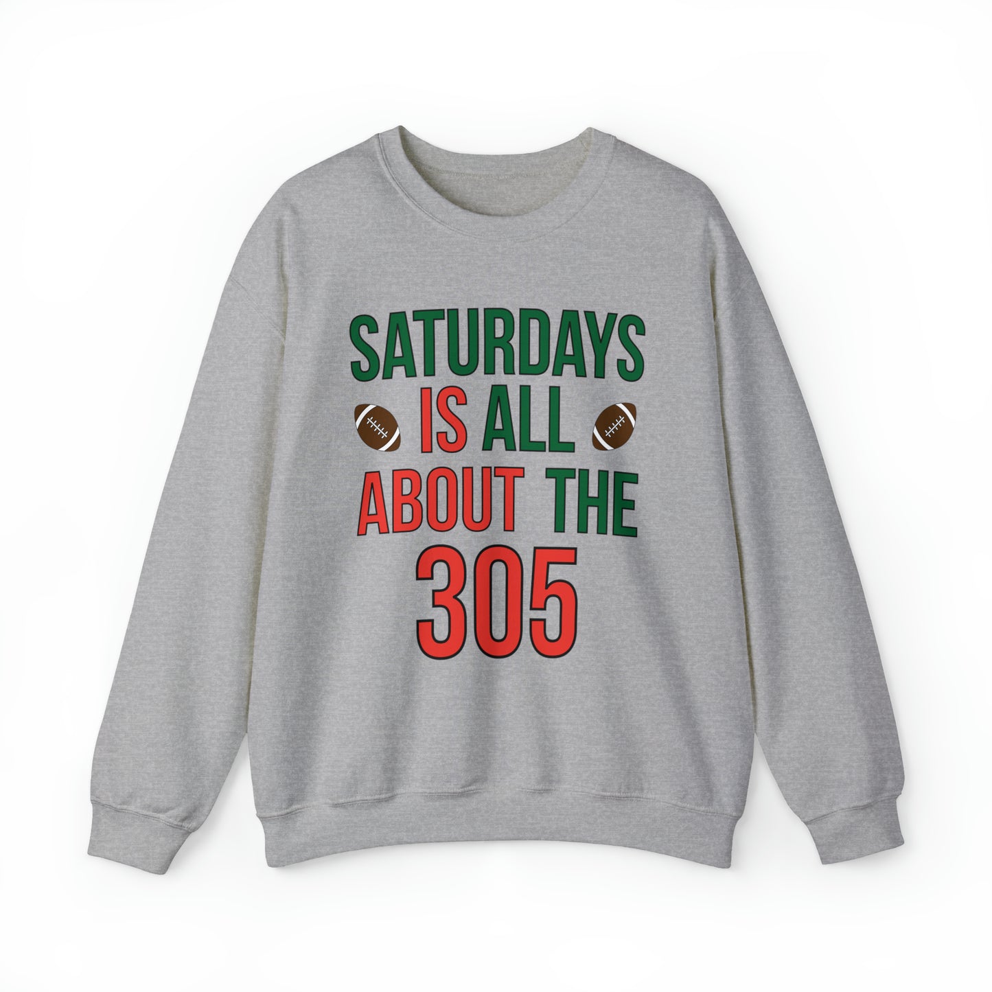 Saturdays is all about the 305 Crewneck Sweatshirt