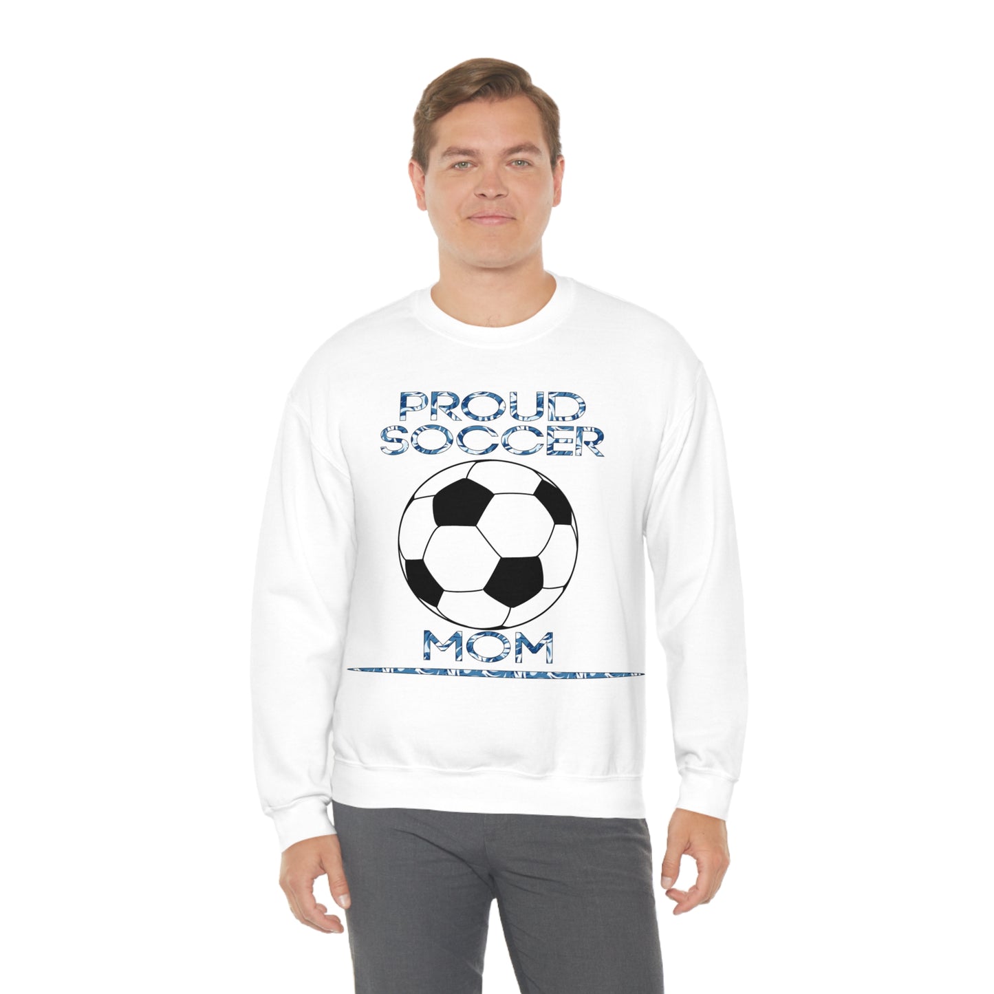 Proud-Soccer mom Crewneck Sweatshirt