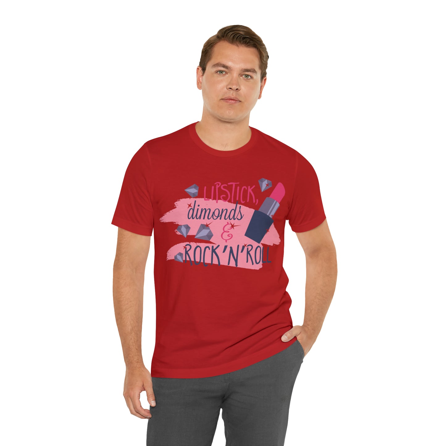 Lipstick-Diamonds and Rock & Roll T-Shirt