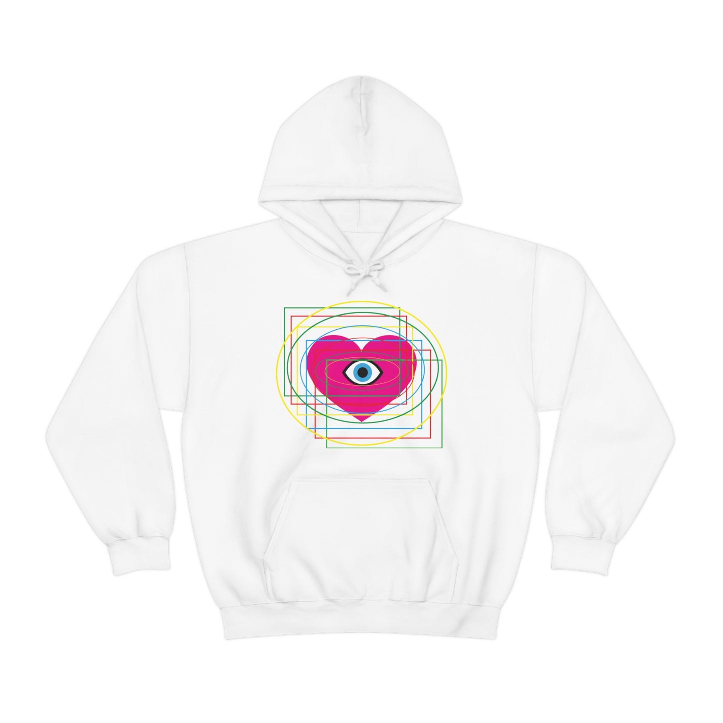 Eye Love in all dimension Hoodie