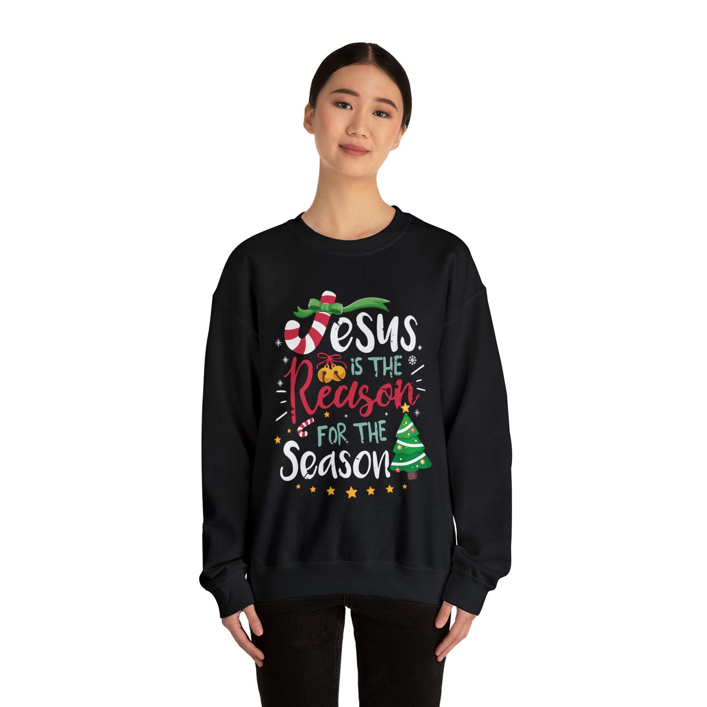 Jesus is the reason Christmas Crewneck Sweatshirt