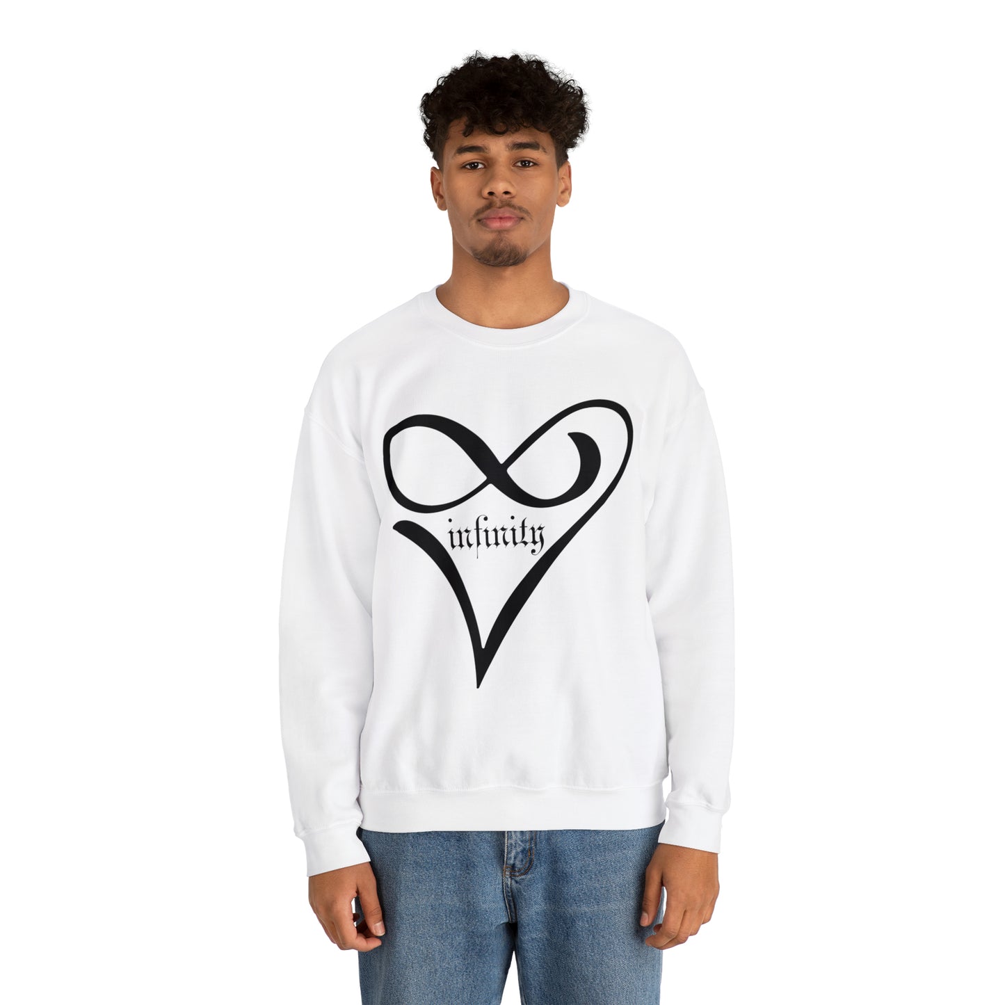 Infinity Heart symbol Crewneck Sweatshirt