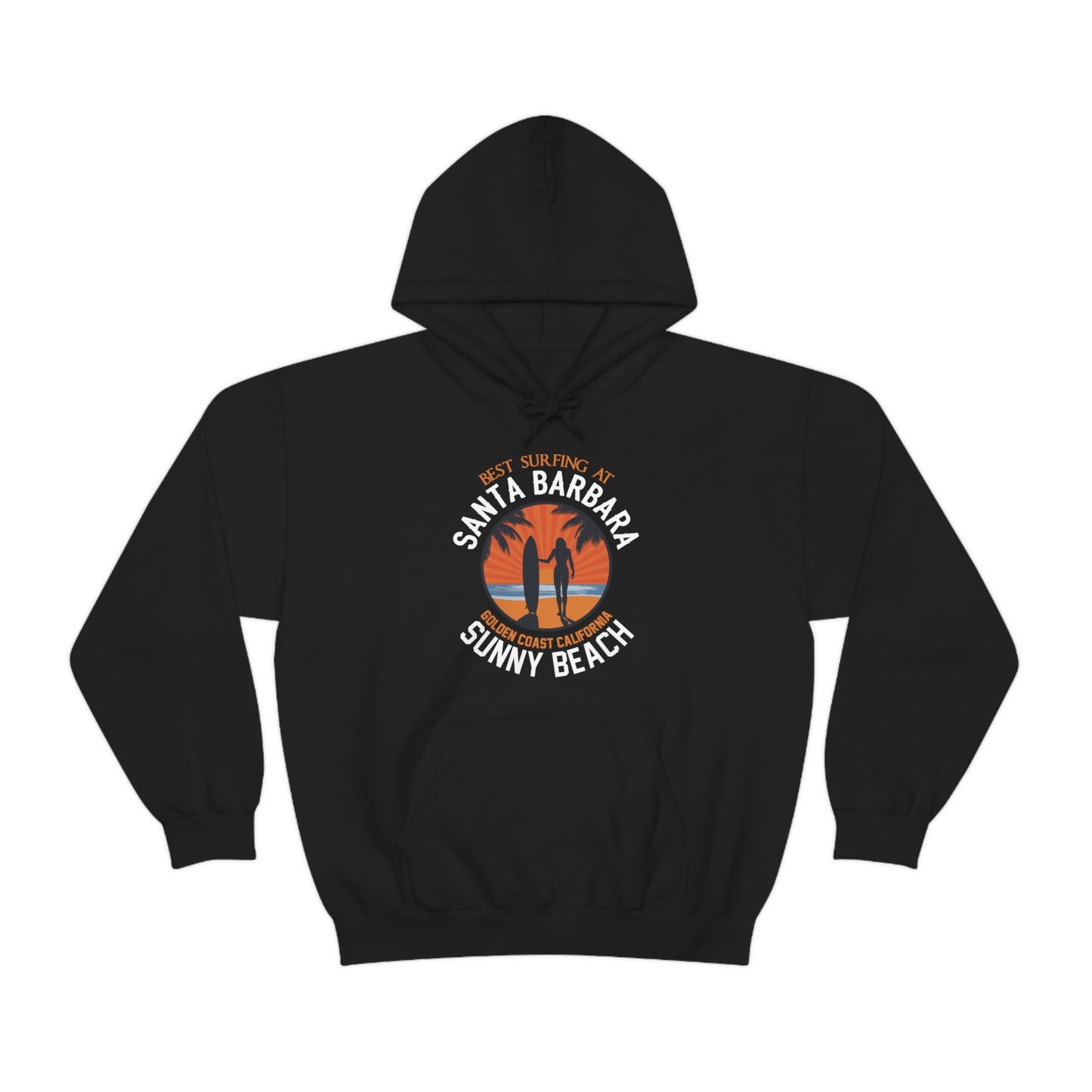 Santa Barbara sunny beach Hoodie