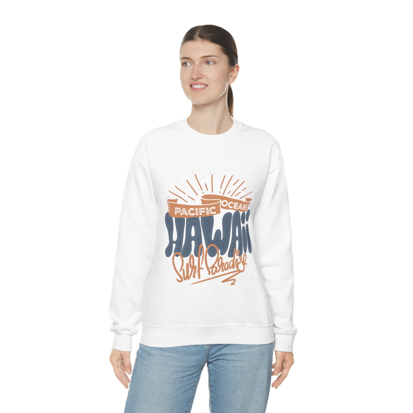 Hawaii Surf Paradise Crewneck Sweatshirt