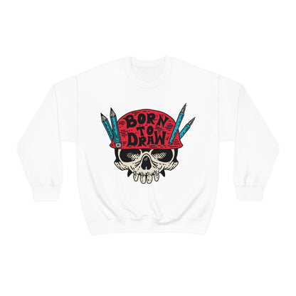 Born to_Draw Crewneck Sweatshirt