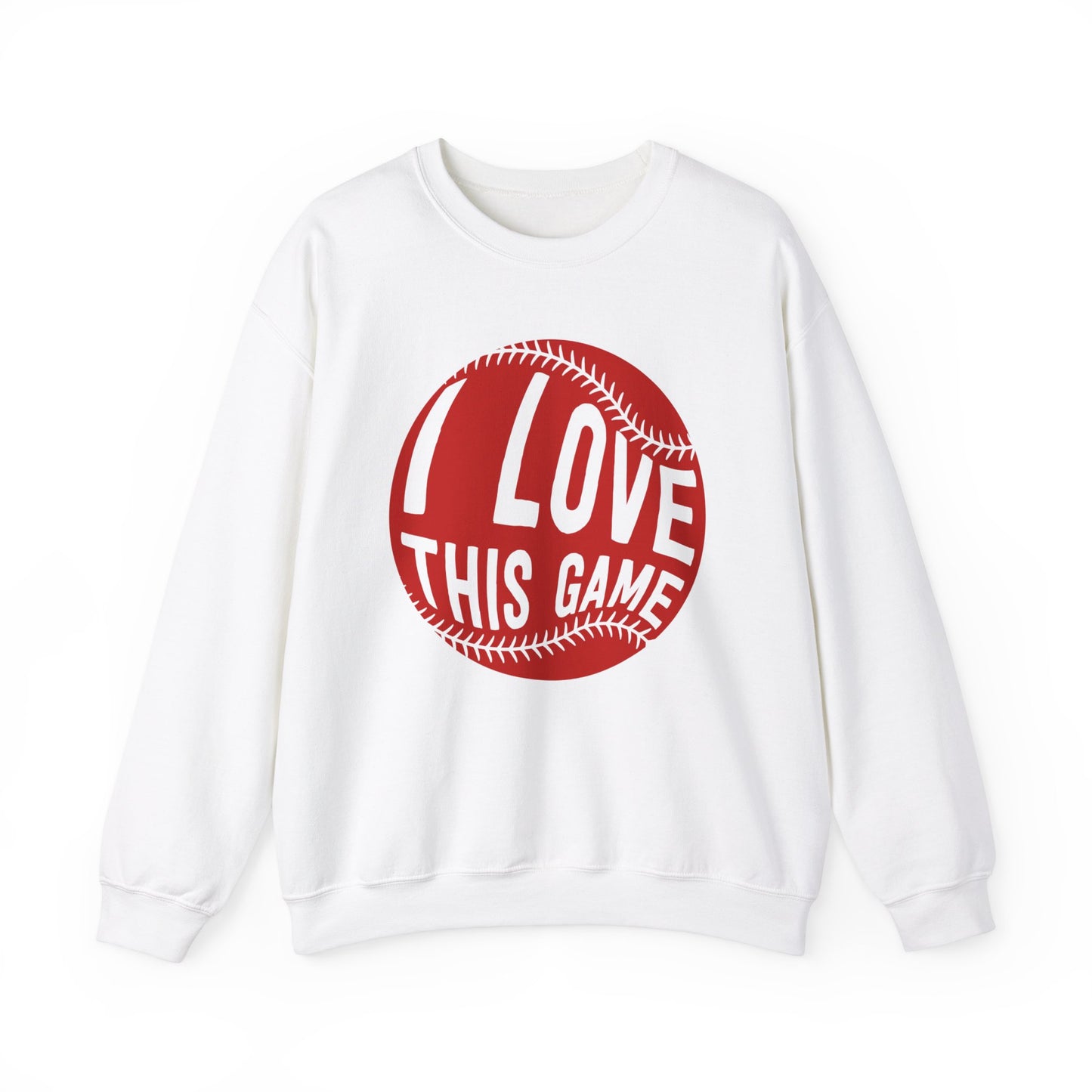 I Love This Game Baseball Crewneck Sweatshirt