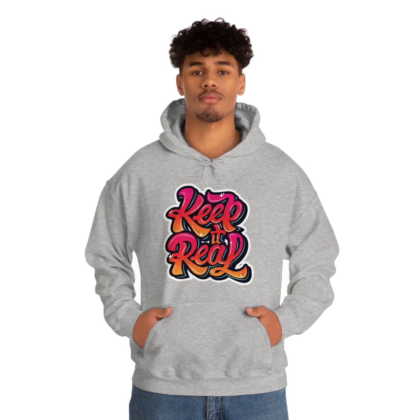 Keep it real colorful graffiti logo Hoodie