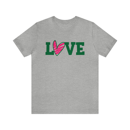 Love stripped heart T-Shirt