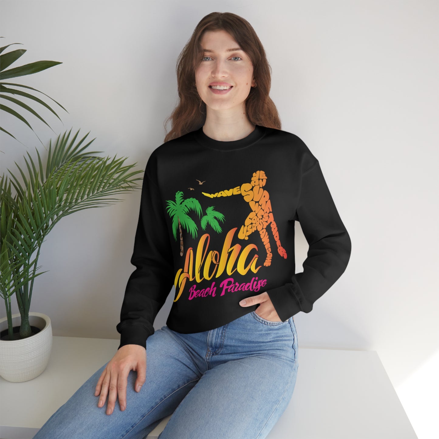 Aloha Beach Paradise Crewneck Sweatshirt