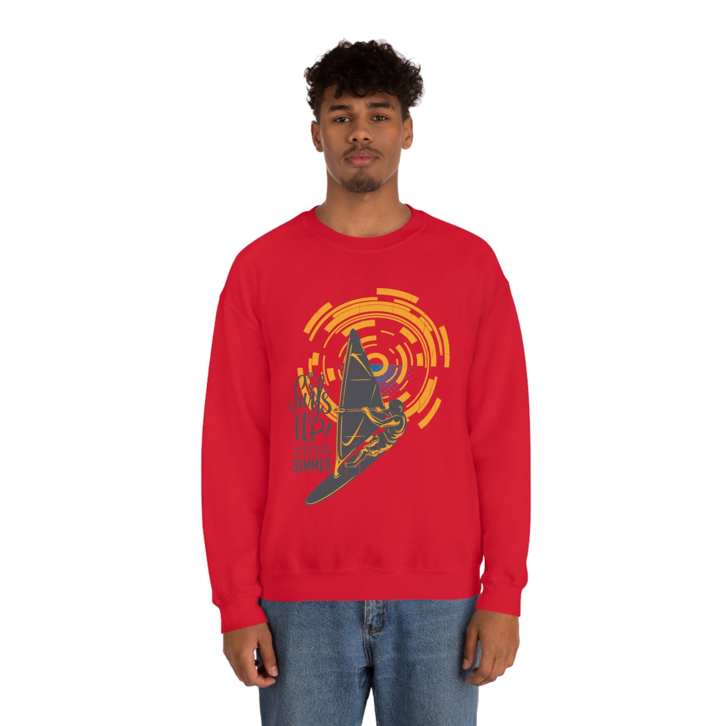 Surfs Up This Summer! Crewneck Sweatshirt