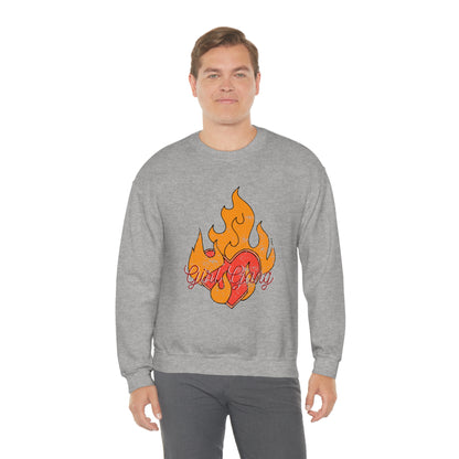 Girl Gang on Fire Crewneck Sweatshirt