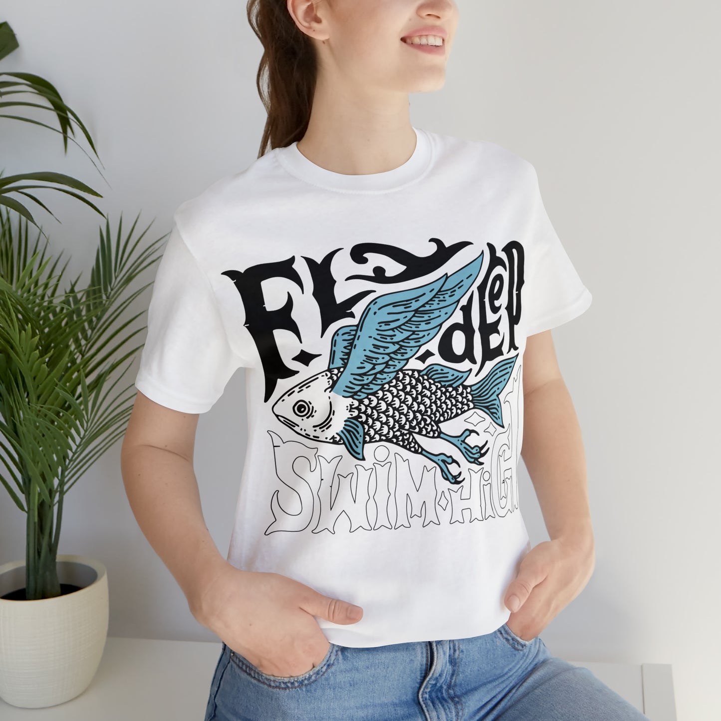 Fly deep swim high T-Shirt