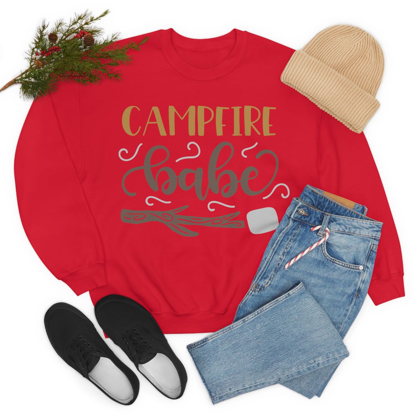 Campfire_babe Crewneck Sweatshirt