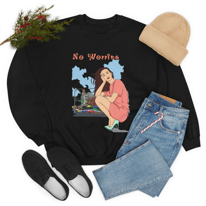 No worries Crewneck Sweatshirt