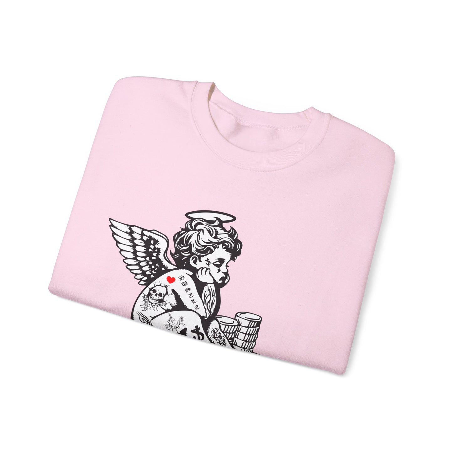 Never enough hustler angel Crewneck Sweatshirt