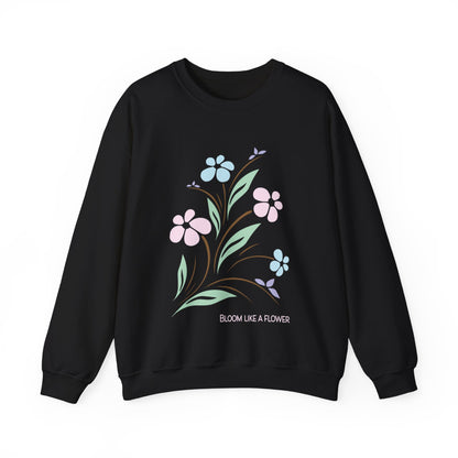 Bloom like a flower Crewneck Sweatshirt