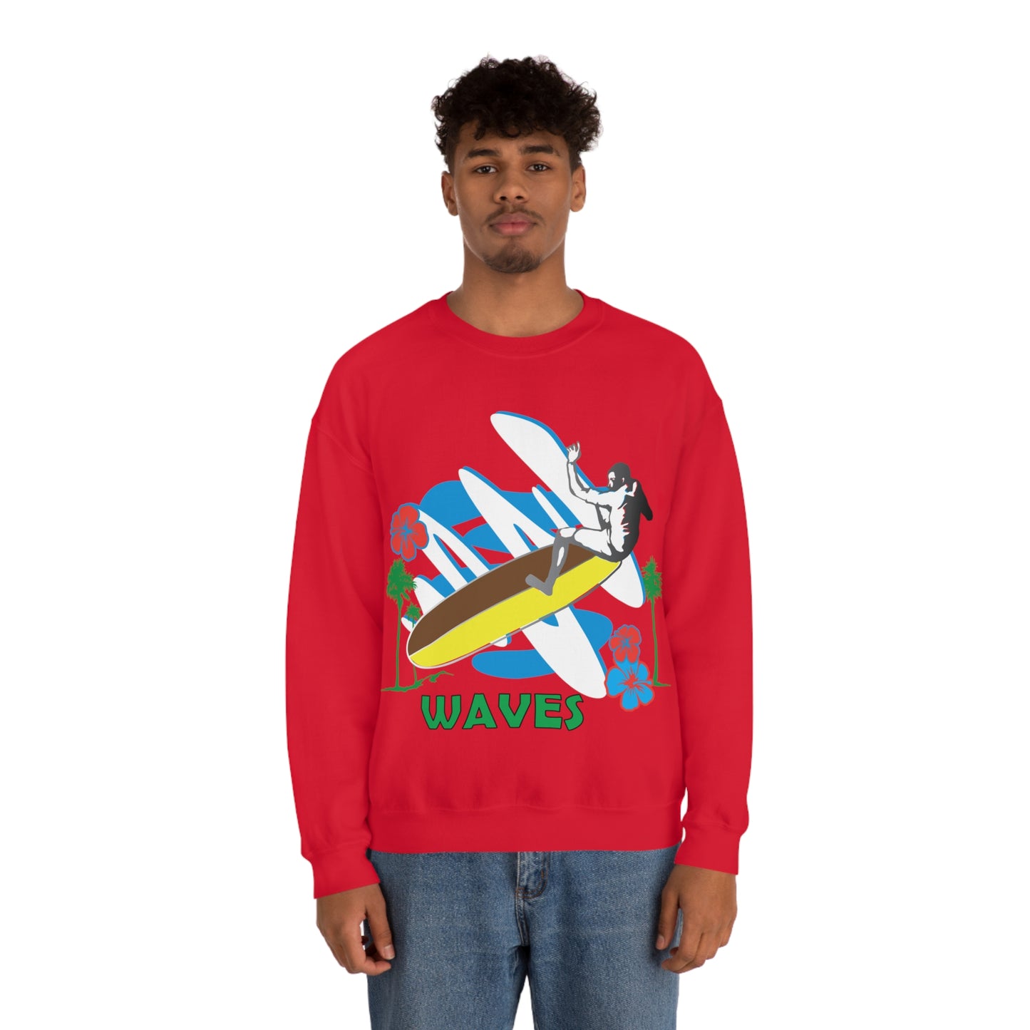 Wave Catching Crewneck Sweatshirt