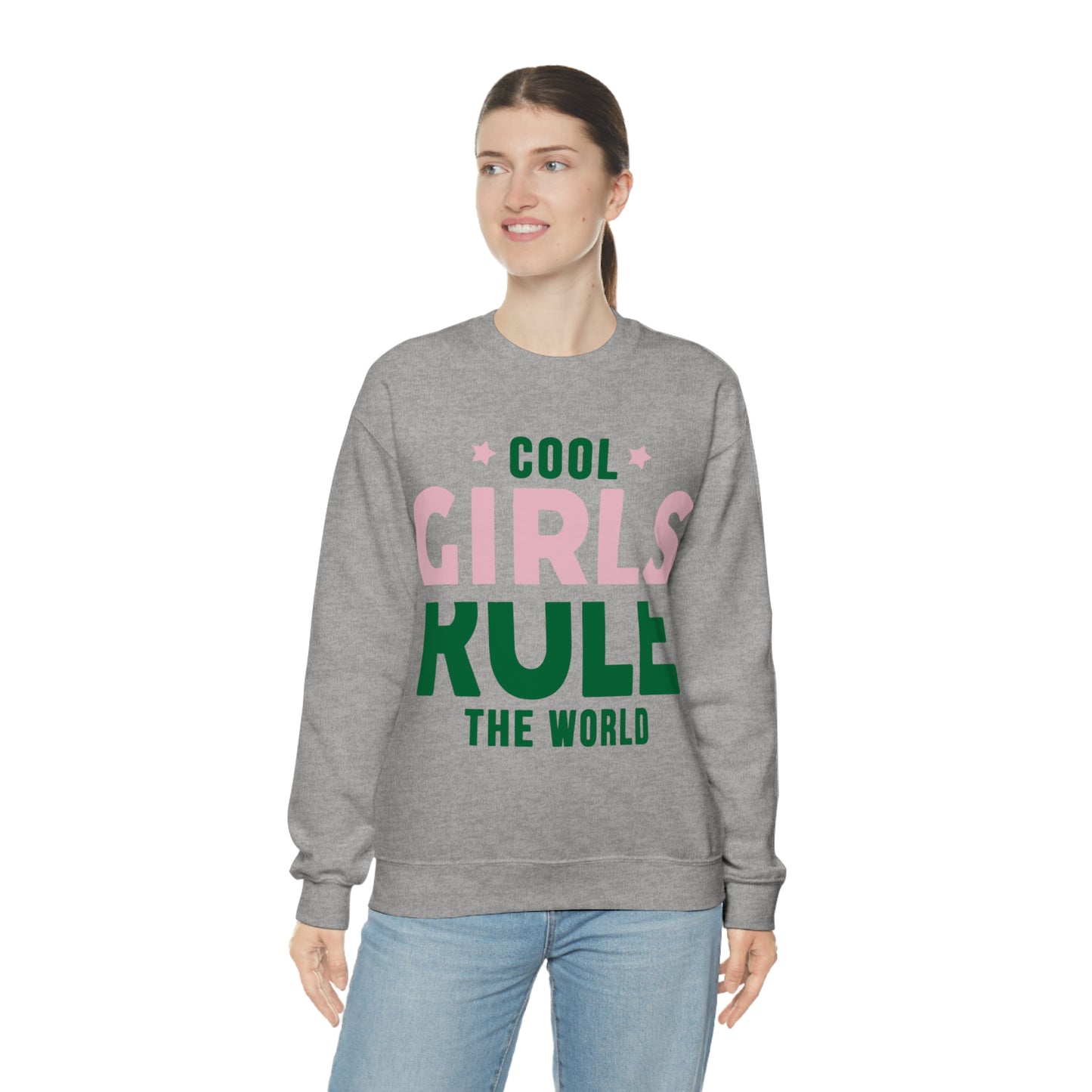 girls rule Crewneck Sweatshirt