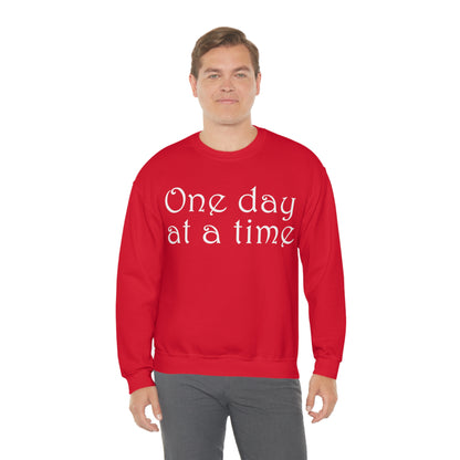 One-Day-at-a-time Crewneck Sweatshirt