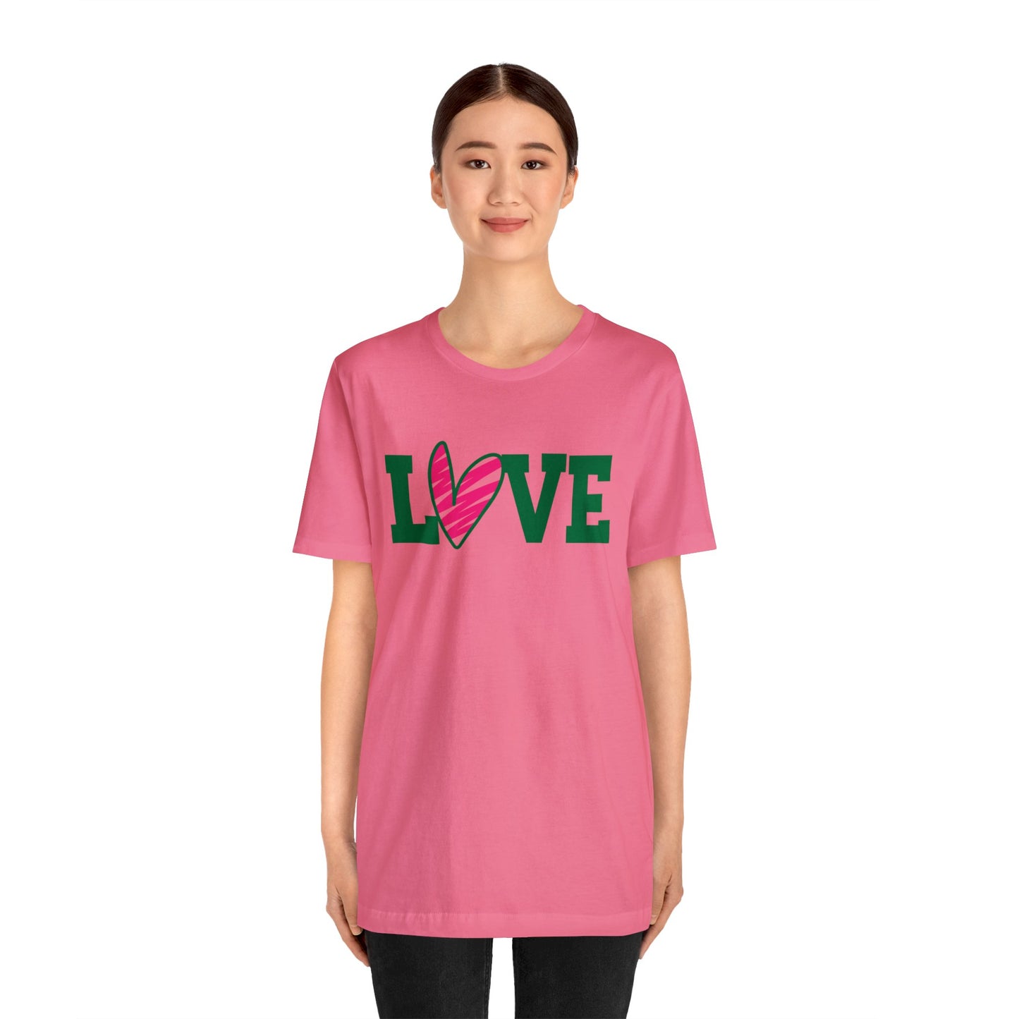 Love stripped heart T-Shirt