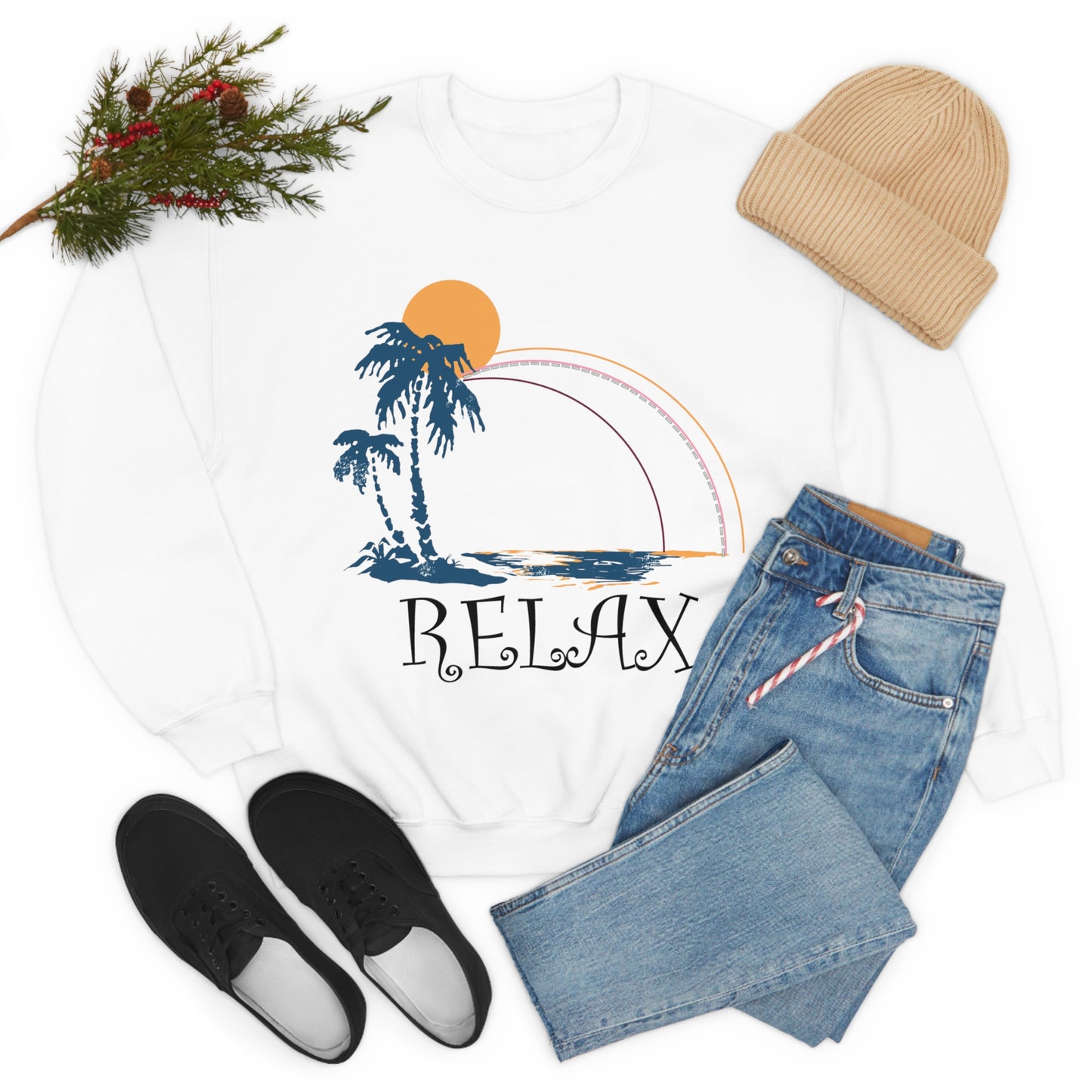 Relax Island Crewneck Sweatshirt