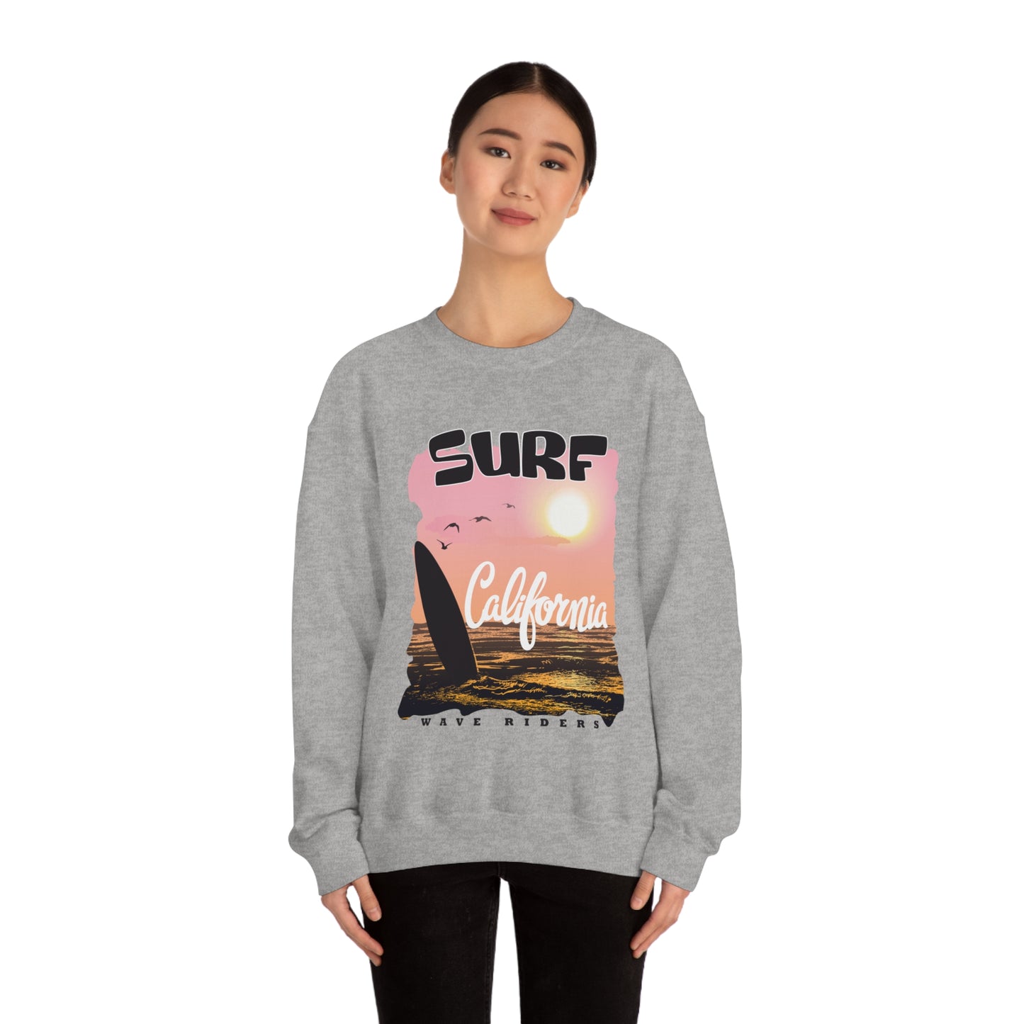 Wave Riders California Crewneck Sweatshirt