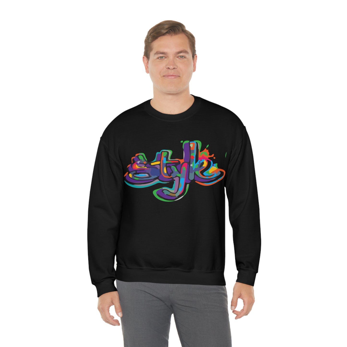 Graffiti style in colors Crewneck Sweatshirt