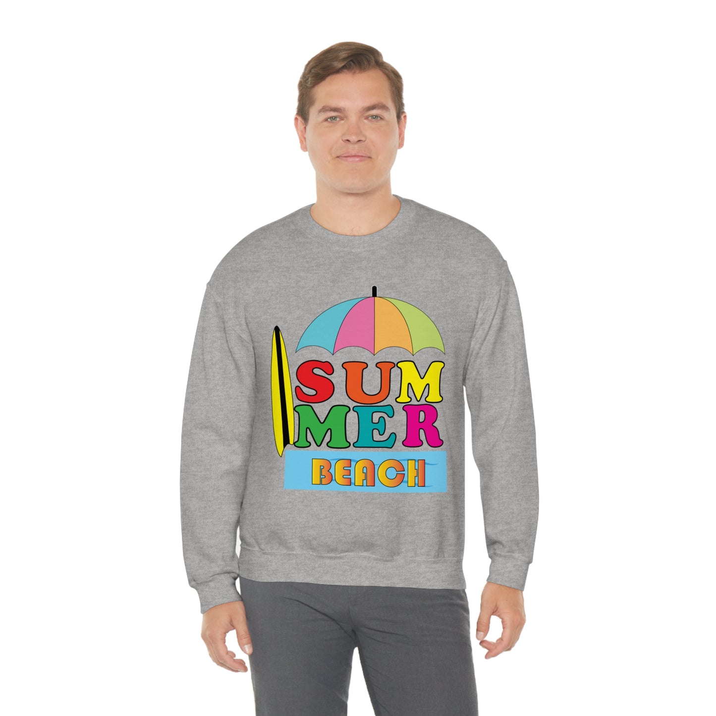 Summer Beach Crewneck Sweatshirt