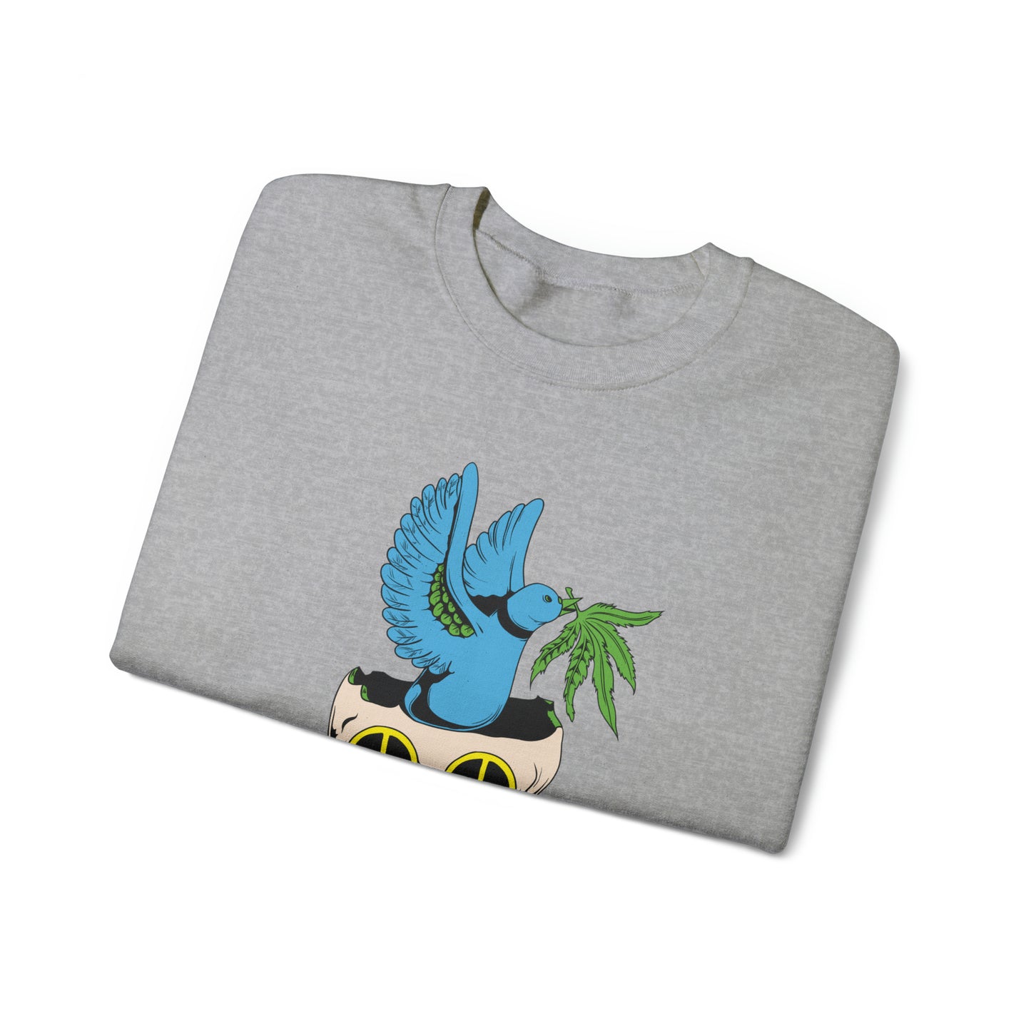 Peace Hippie Bird Crewneck Sweatshirt