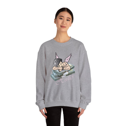 Hustler angel no pain no gain Crewneck Sweatshirt