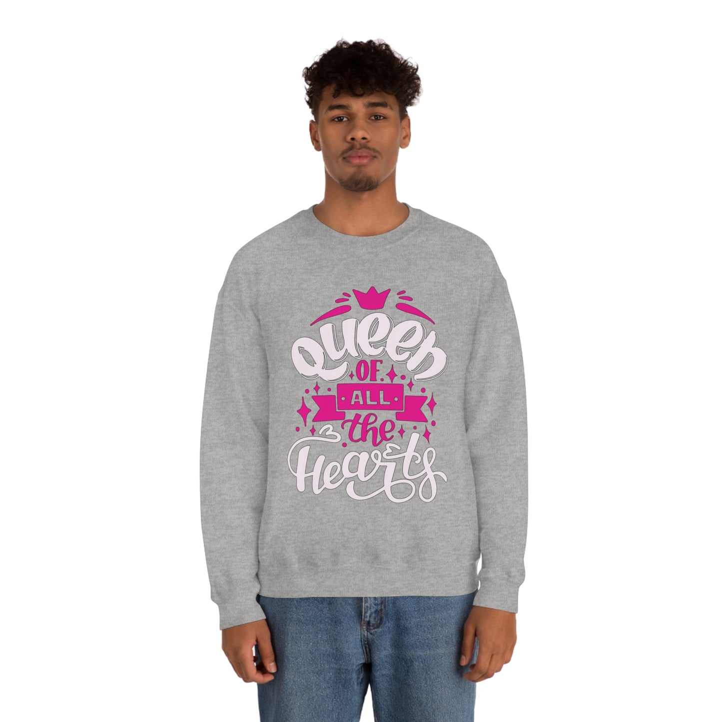 Queen of All The Hearts Crewneck Sweatshirt