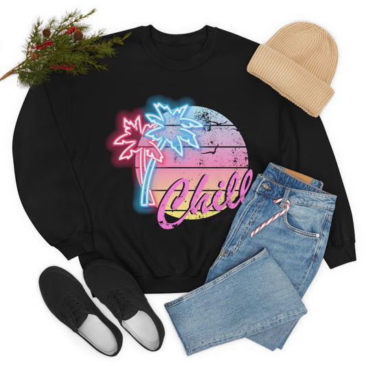 Chill Summer For Life Crewneck Sweatshirt