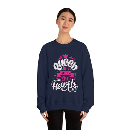 Queen of All The Hearts Crewneck Sweatshirt