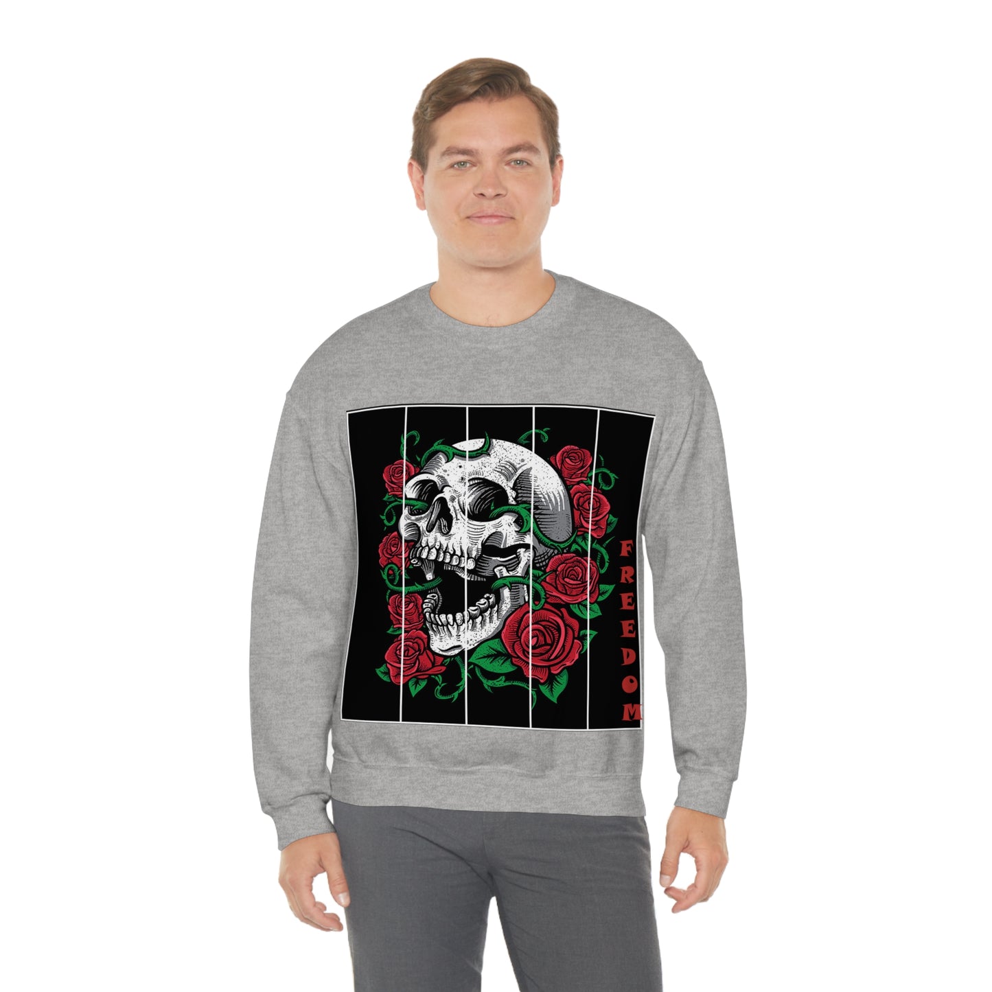 Freedom Death Roses Crewneck Sweatshirt