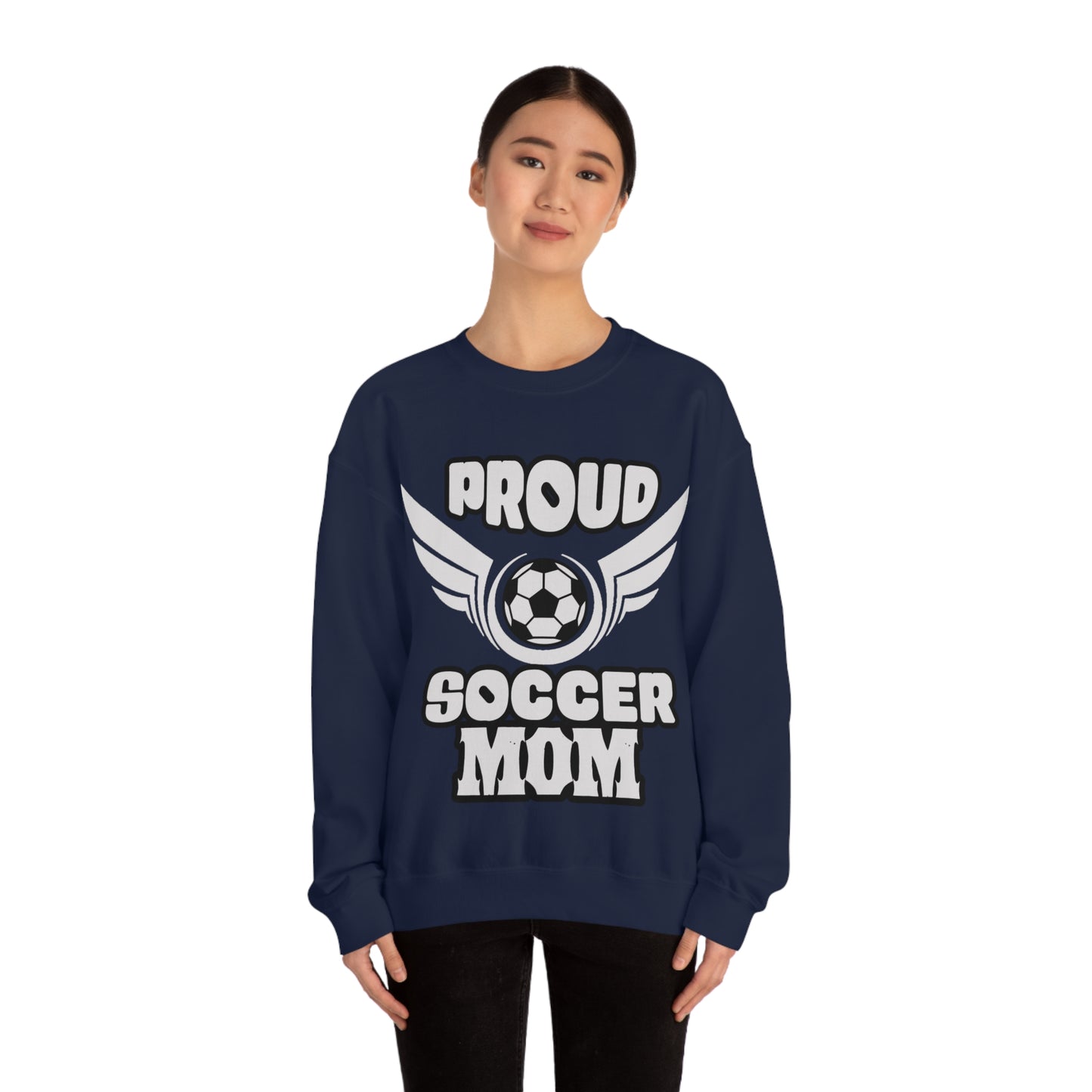 Proud S o c c e r MOM Crewneck Sweatshirt