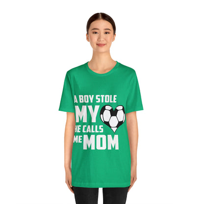 A boy stole my heart he calls me Mom T-Shirt