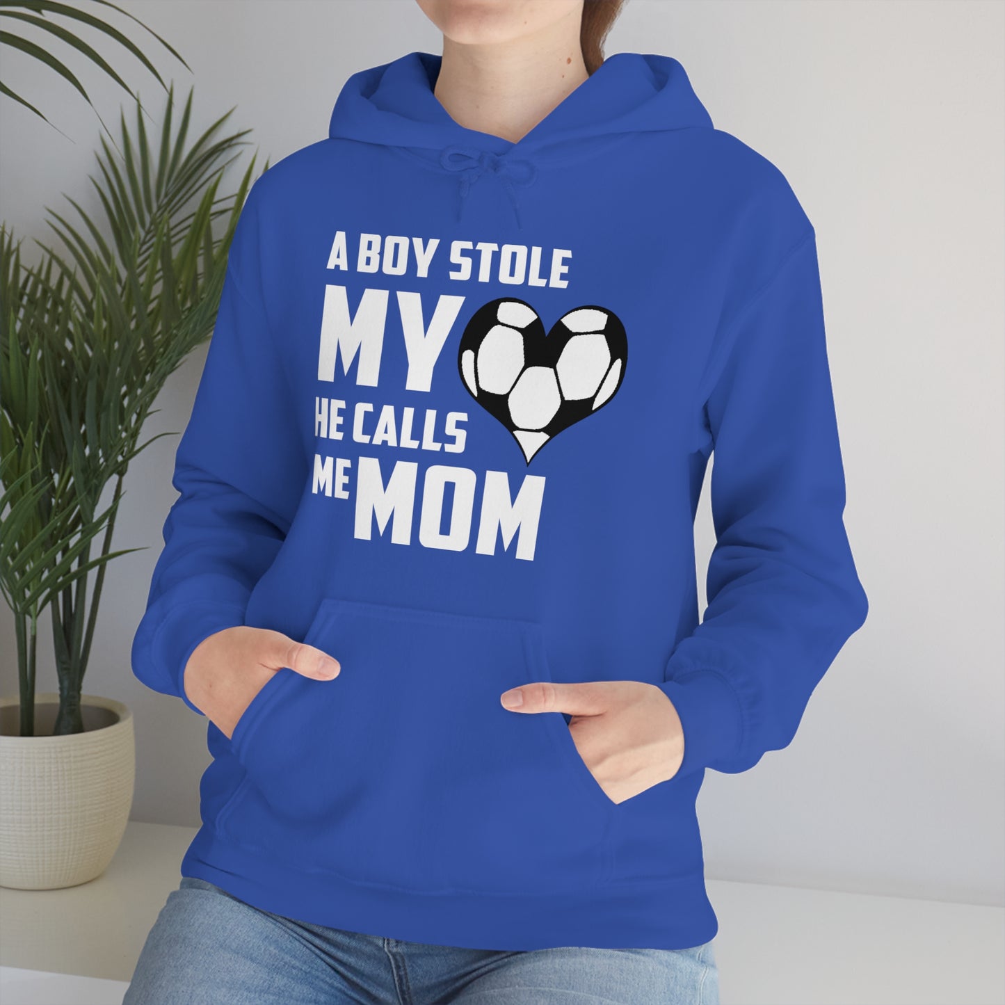 A boy stole my heart he calls me Mom Hoodie