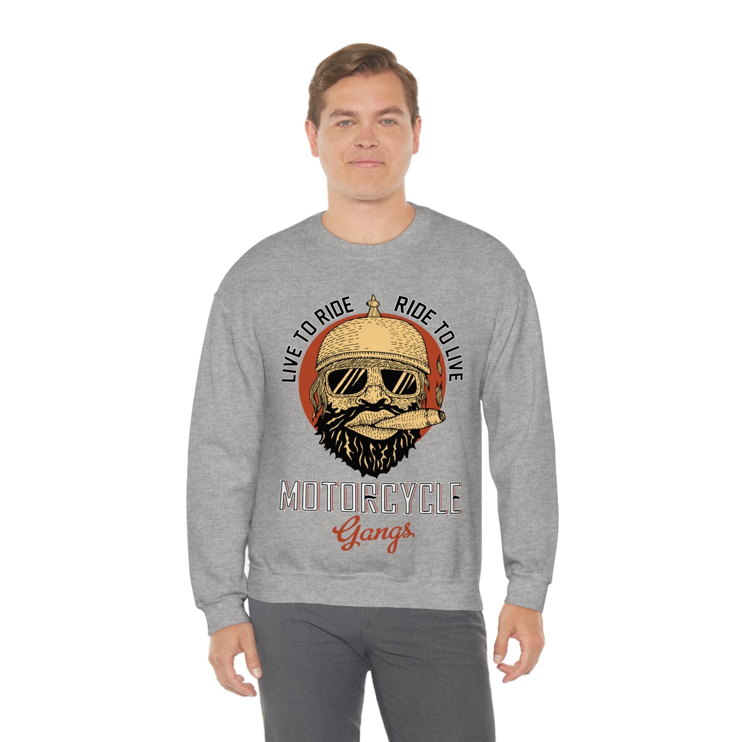 Live to Ride-Ride to Live Crewneck Sweatshirt