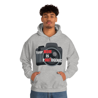 Your Mom is pHOTogenic Camera Hoodie