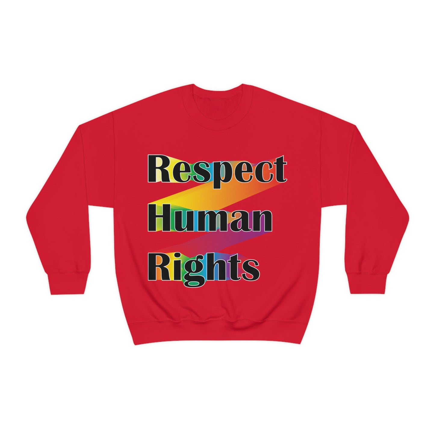 Respect Human Rights Crewneck Sweatshirt