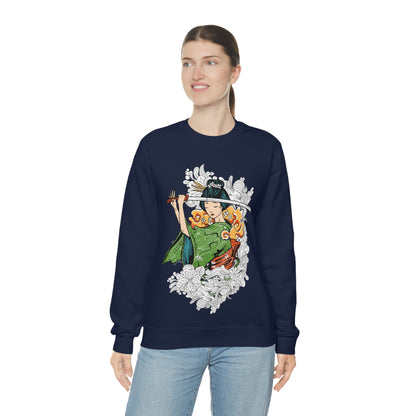 Female Samurai Crewneck Sweatshirt