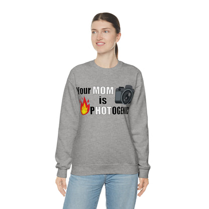 Your Mom is pHOTogenic Hot Crewneck Sweatshirt