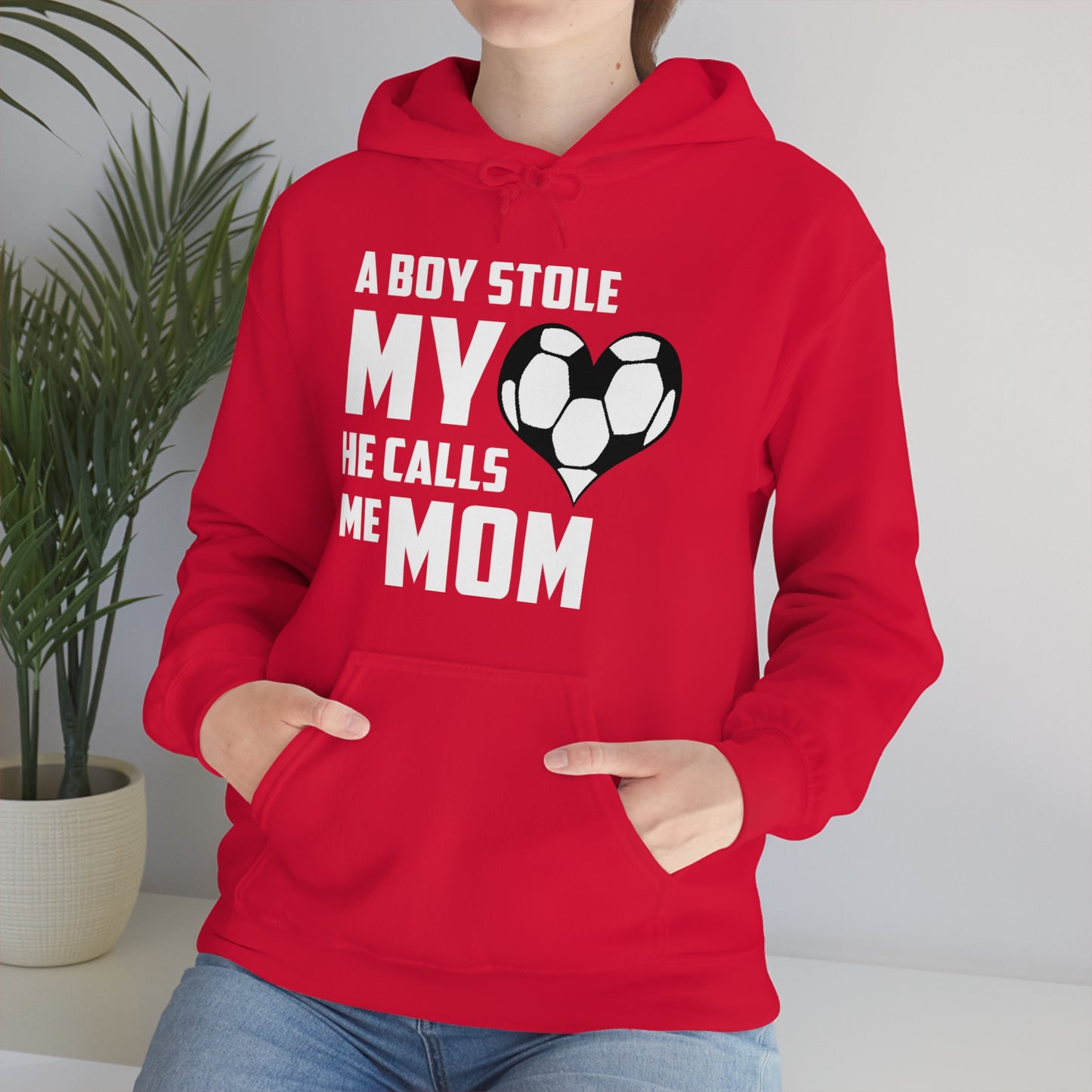 A boy stole my heart he calls me Mom Hoodie